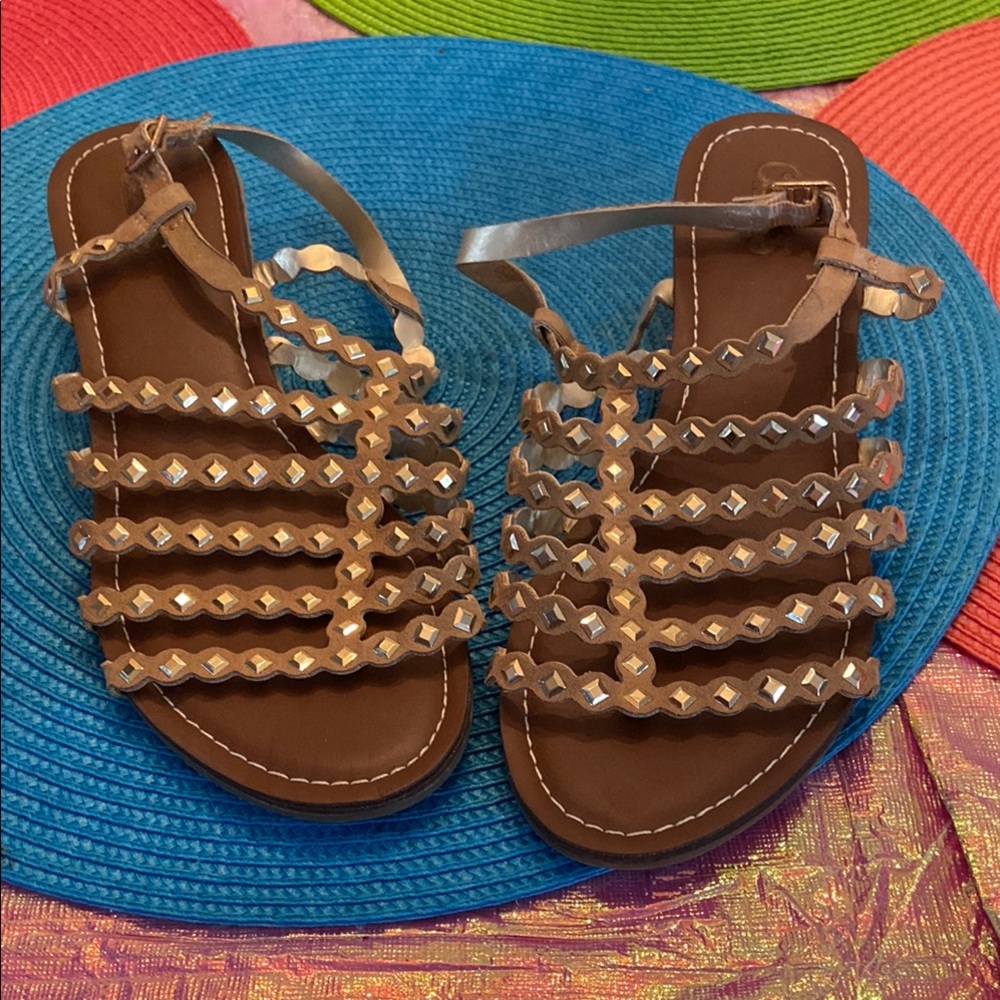 Carlos by Carlos Santana Brown Gladiator Sandals